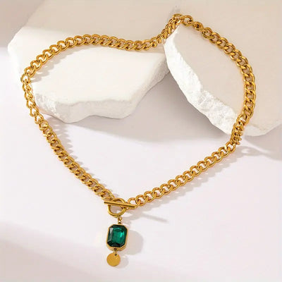 Chunky Emerald Necklace