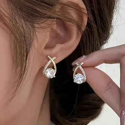 Gold luxe Stud Earrings