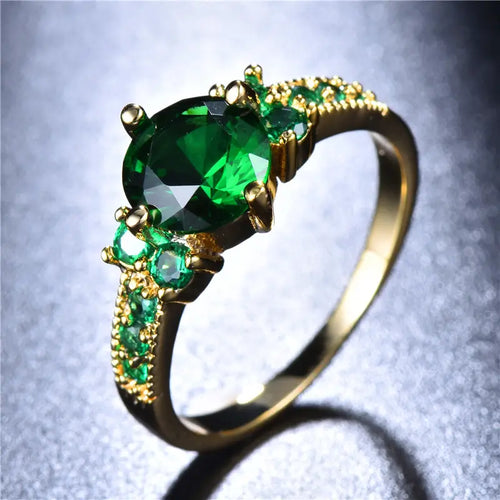 Forest Statement Emerald Ring