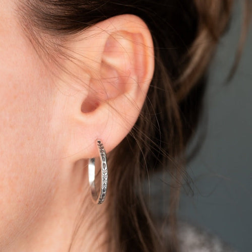 Sleek Silver Hoop Earrings