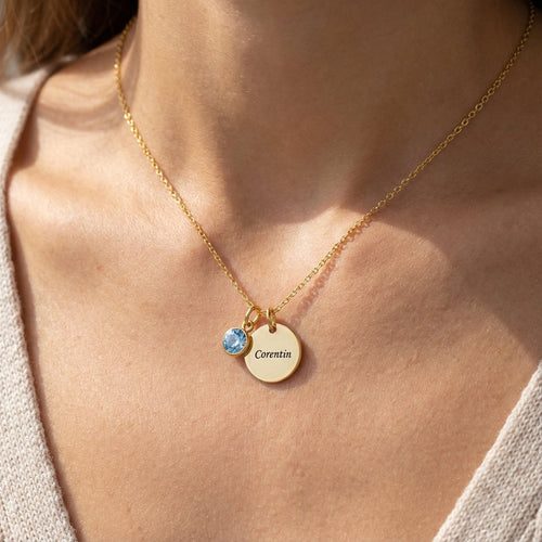 Custom Ruby Name Necklace