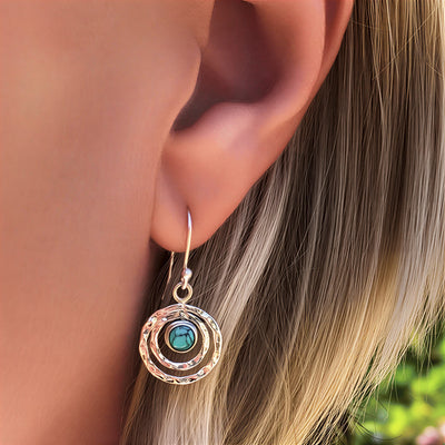 Turquoise Saturnus Earrings