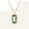 Emmy Minimalist Emerald Necklace