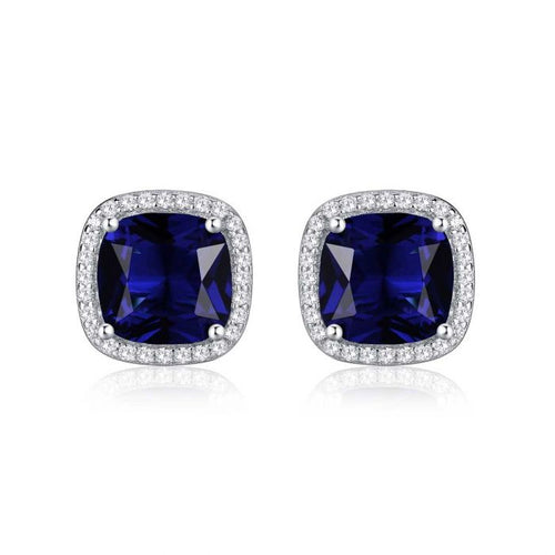 Luxe Sapphire Stud Earrings