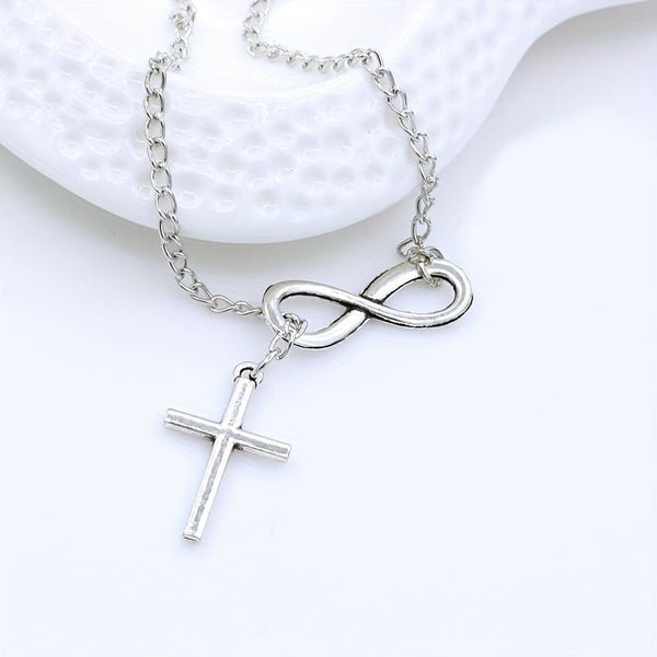 Eternal Cross Pendant Necklace | Gold