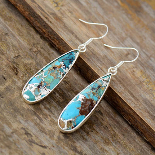 Signature Turquoise Jasper Drop Earrings