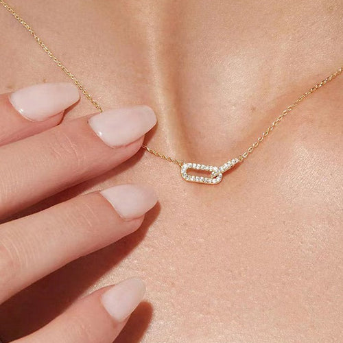 Diamond Knot Necklace
