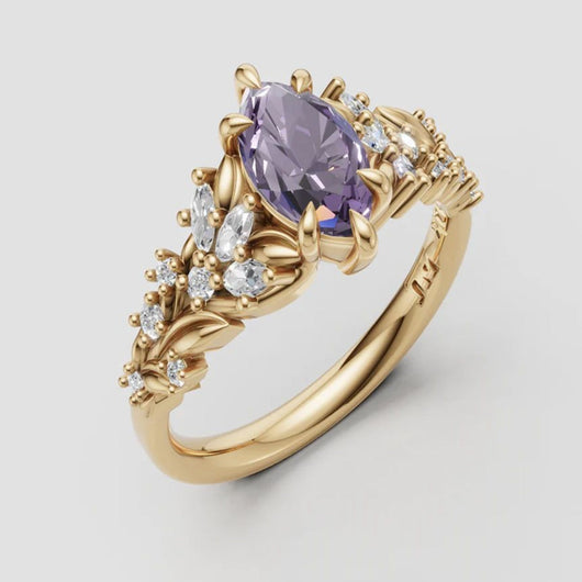 Amethyst Garden Ring