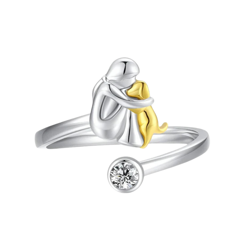 Dog Lover's Embrace Ring