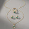Timeless Emerald Teardrop Jewelry Set