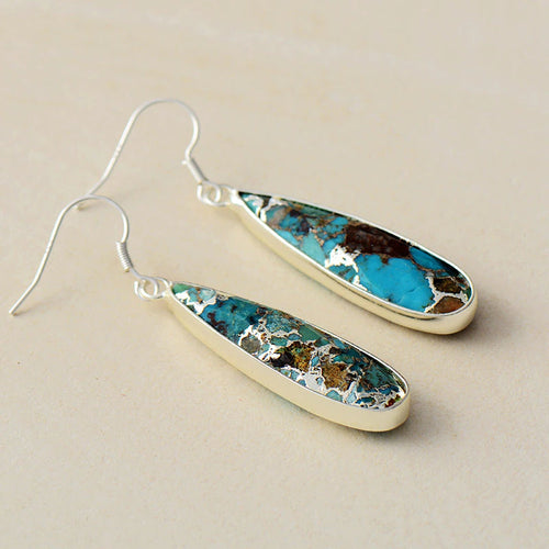 Signature Turquoise Jasper Drop Earrings