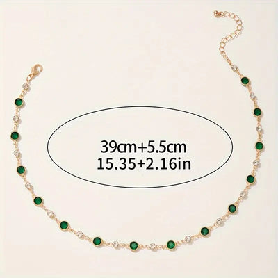 Mayfair Emerald Chain Necklace