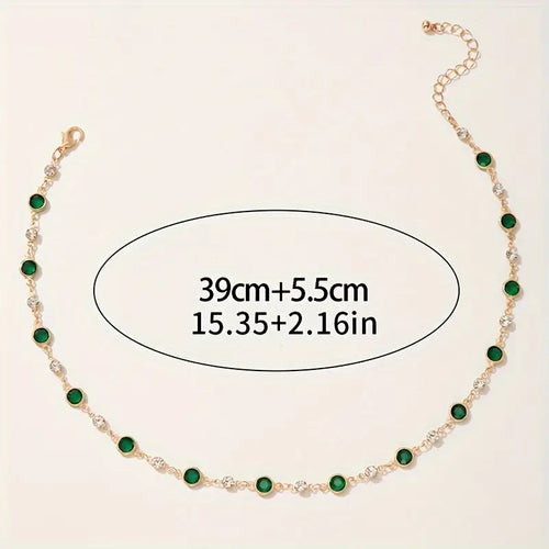 Mayfair Emerald Chain Necklace