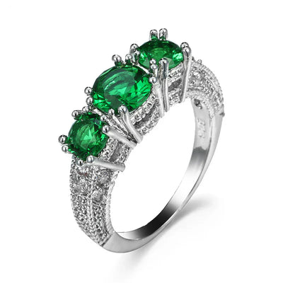 Mayfair Emerald Green Ring