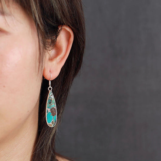 Signature Turquoise Jasper Drop Earrings