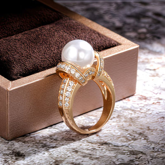 The Crown Pearl Ring
