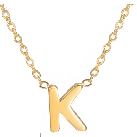 Signature Gold letter Necklace