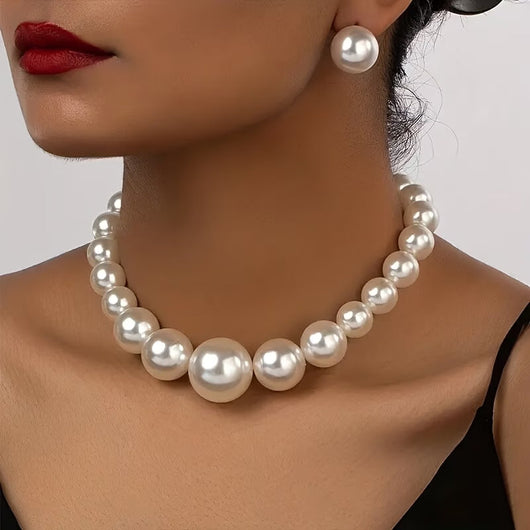 Classic Luxe Pearl Jewelry Set
