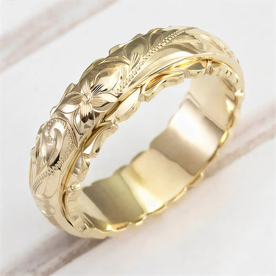 Timeless Gold Flower Ring