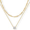 Halo Layered Necklace | Gold