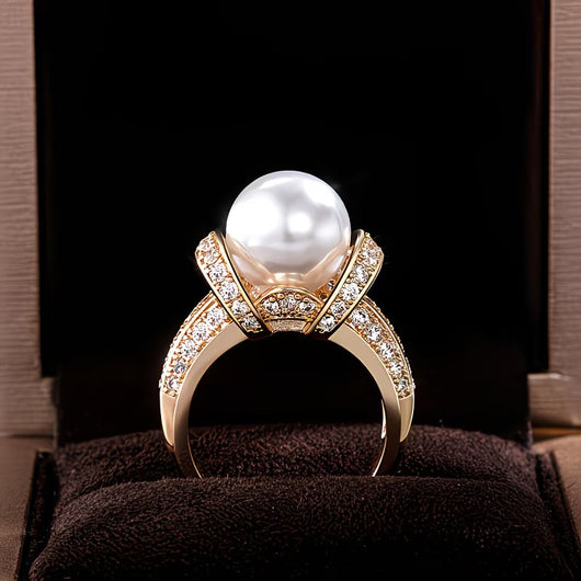 The Crown Pearl Ring