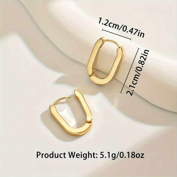 Sophisticated Geometric Hoop Earrings