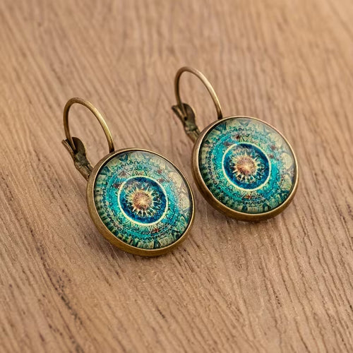 Vintage Art Glass Earrings