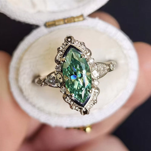 Vintage Emerald Gemstone Ring