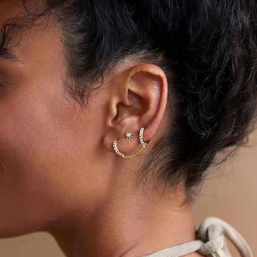 Sunburst Earrings | Gold