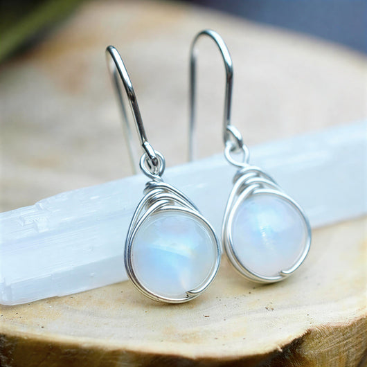 Unique Moonstone Earrings