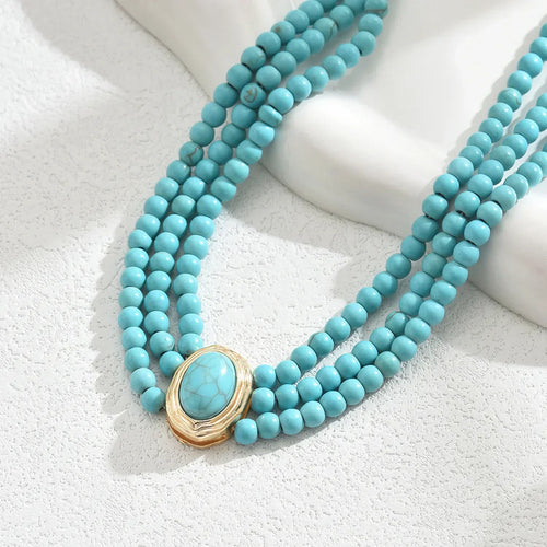 Turquoise Beaded Necklace