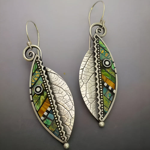 Colorful Leaf Earrings