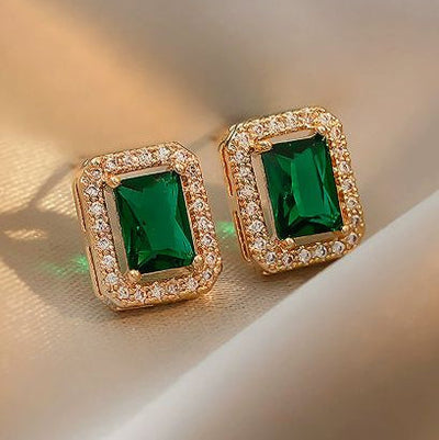 Classic Gold Cushion Earrings