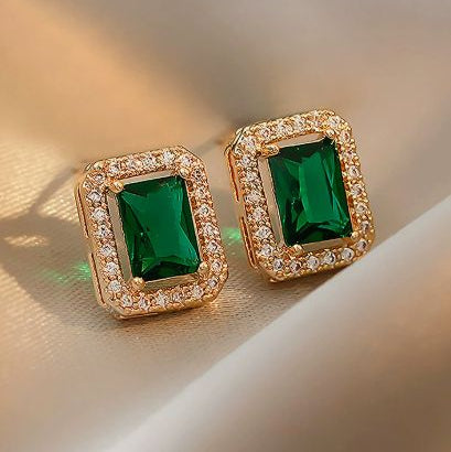 Classic Gold Cushion Earrings