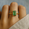 Natural Moss Emerald Ring