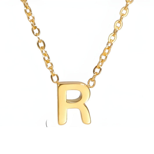 Signature Gold letter Necklace