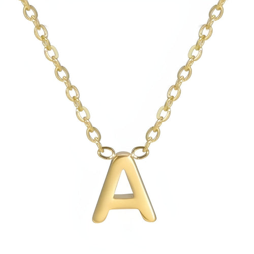 Signature Gold letter Necklace