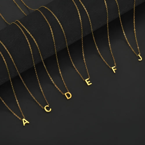 Signature Gold letter Necklace