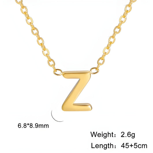 Signature Gold letter Necklace