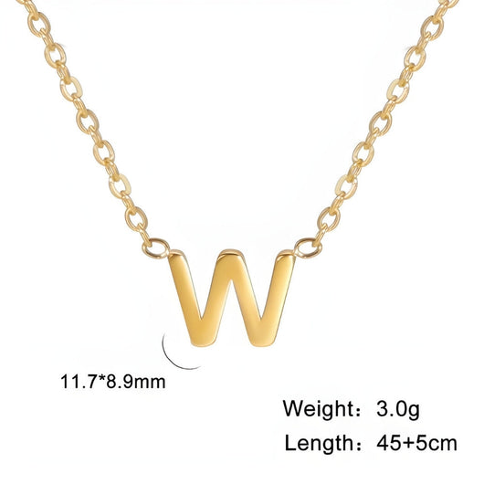 Signature Gold letter Necklace