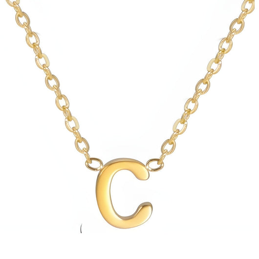 Signature Gold letter Necklace