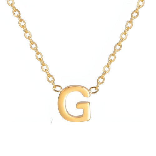 Signature Gold letter Necklace