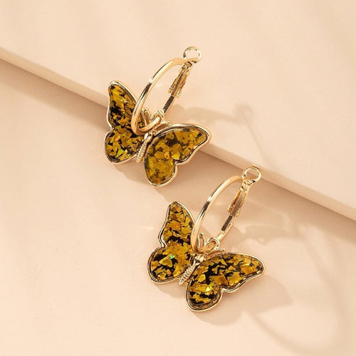 Charming Butterfly Dangle Earrings