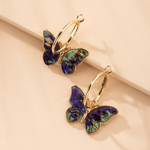 Charming Butterfly Dangle Earrings