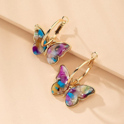 Charming Butterfly Dangle Earrings