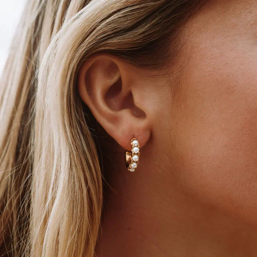 Mother-of-Pearl Charm Earrings