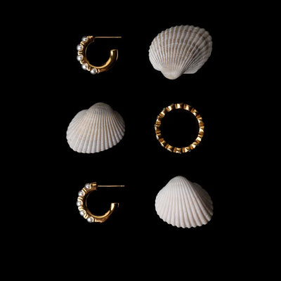 Mother-of-Pearl Charm Earrings