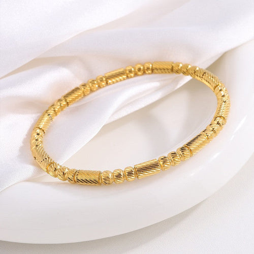 Alluring Gold Twisted Bracelet