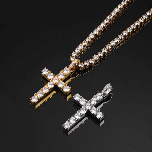 Ethereal Gold Cross Necklace