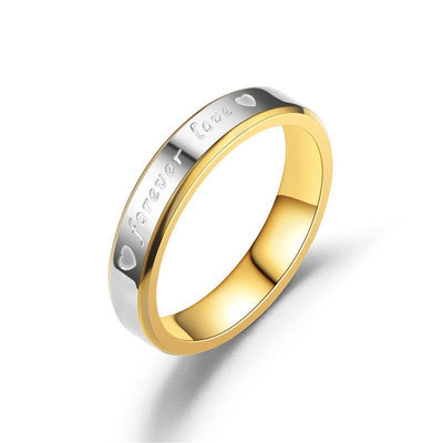Forever Love Couple Ring | Gold
